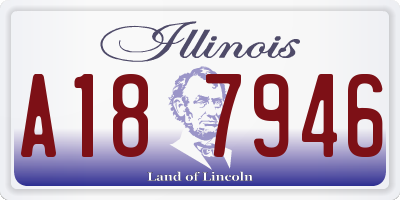 IL license plate A187946