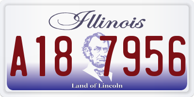 IL license plate A187956