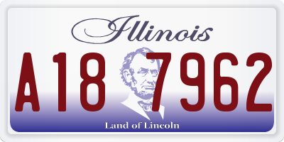 IL license plate A187962