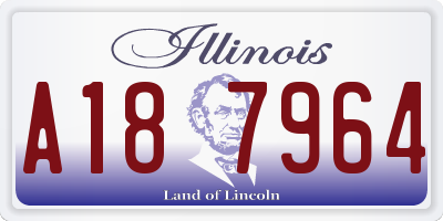 IL license plate A187964