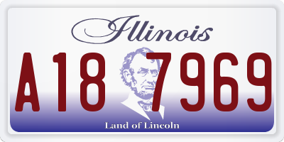 IL license plate A187969
