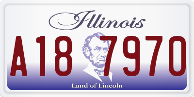 IL license plate A187970