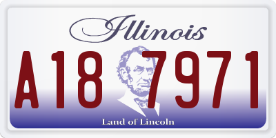 IL license plate A187971