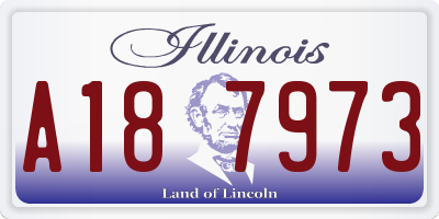 IL license plate A187973