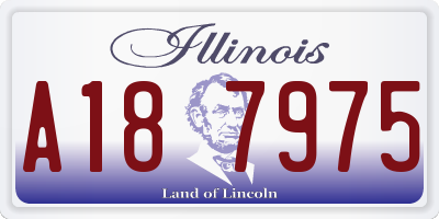 IL license plate A187975