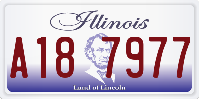 IL license plate A187977