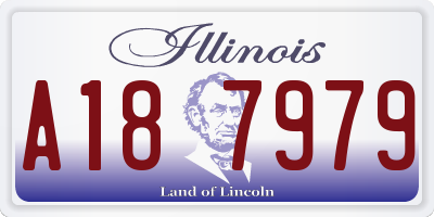 IL license plate A187979