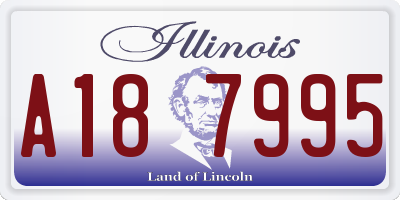 IL license plate A187995