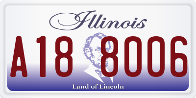 IL license plate A188006
