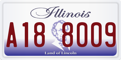 IL license plate A188009
