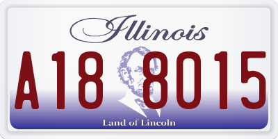 IL license plate A188015