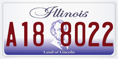 IL license plate A188022
