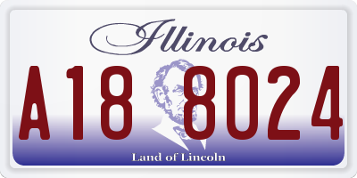 IL license plate A188024