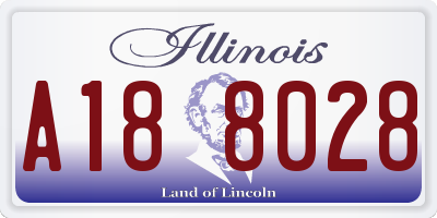 IL license plate A188028