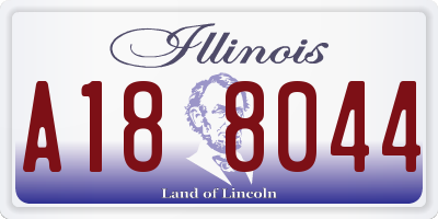 IL license plate A188044