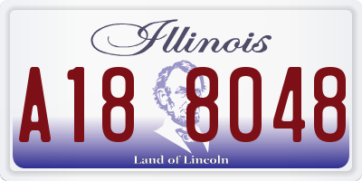 IL license plate A188048