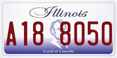 IL license plate A188050