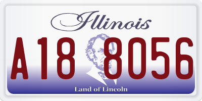 IL license plate A188056