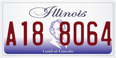 IL license plate A188064