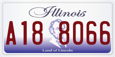 IL license plate A188066