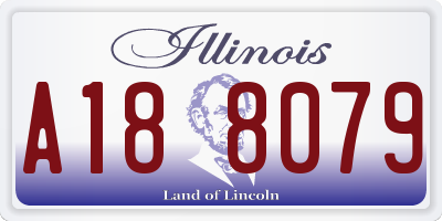 IL license plate A188079