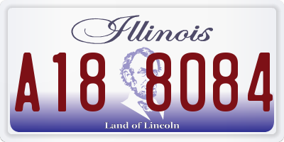 IL license plate A188084