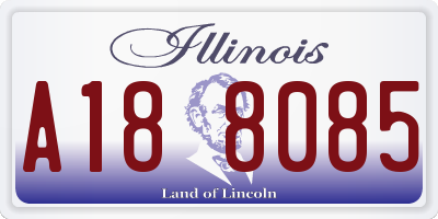 IL license plate A188085