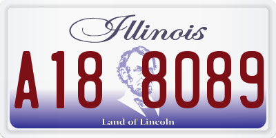 IL license plate A188089