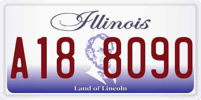 IL license plate A188090