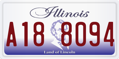 IL license plate A188094