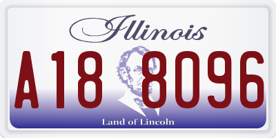 IL license plate A188096