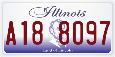 IL license plate A188097