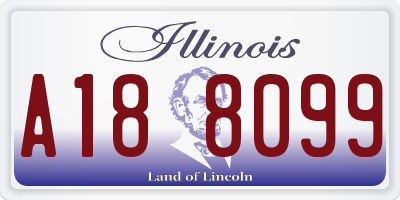 IL license plate A188099