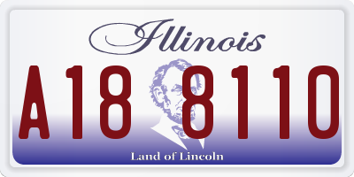 IL license plate A188110