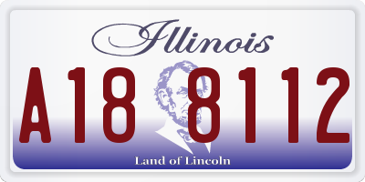 IL license plate A188112