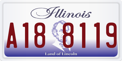IL license plate A188119