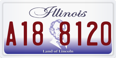 IL license plate A188120