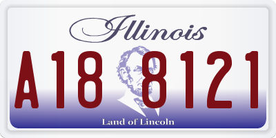 IL license plate A188121