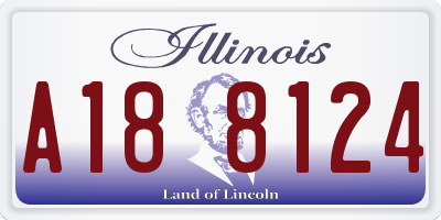 IL license plate A188124
