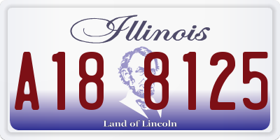 IL license plate A188125