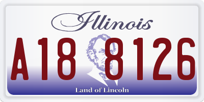 IL license plate A188126
