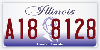 IL license plate A188128