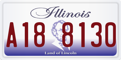 IL license plate A188130