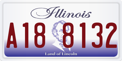 IL license plate A188132