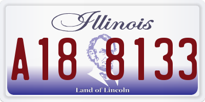 IL license plate A188133