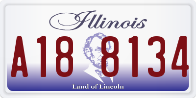 IL license plate A188134