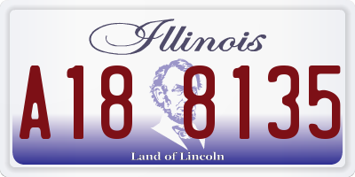IL license plate A188135