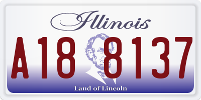 IL license plate A188137