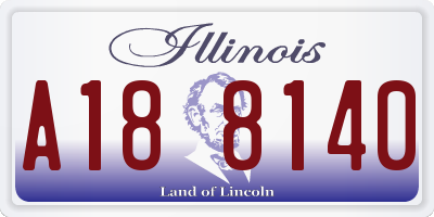 IL license plate A188140