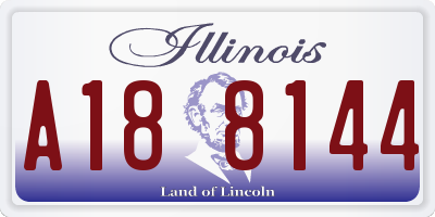 IL license plate A188144